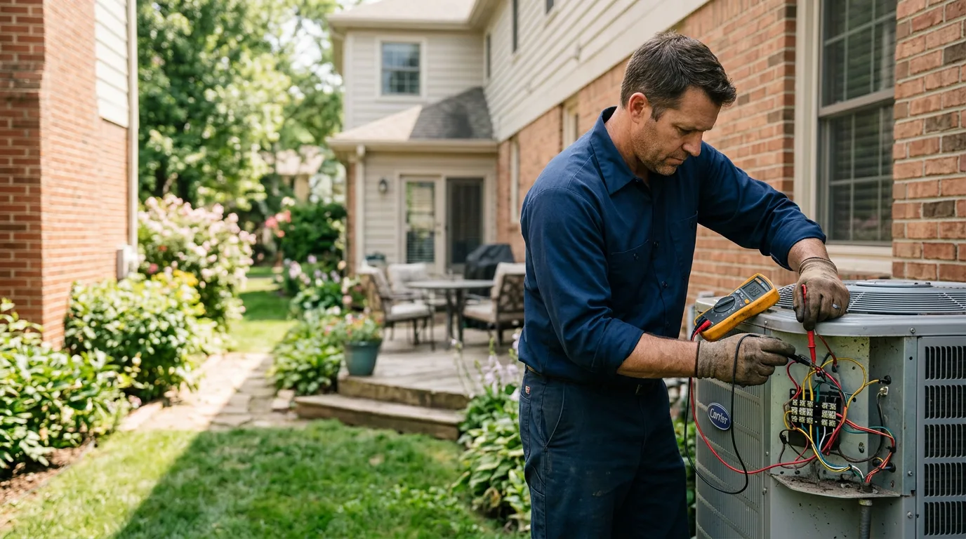HVAC technician working near Frankfort, SD